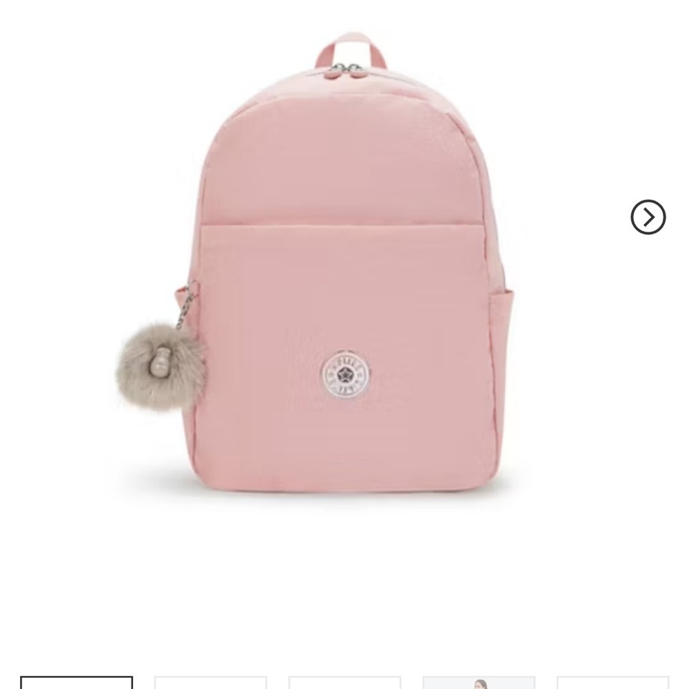 New!! Kipling Haydar 15” Pink Laptop Backpack in Bridal Rose